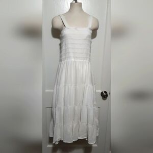 C&C California Sleeveless White Summer Dress, Size Large, NWT